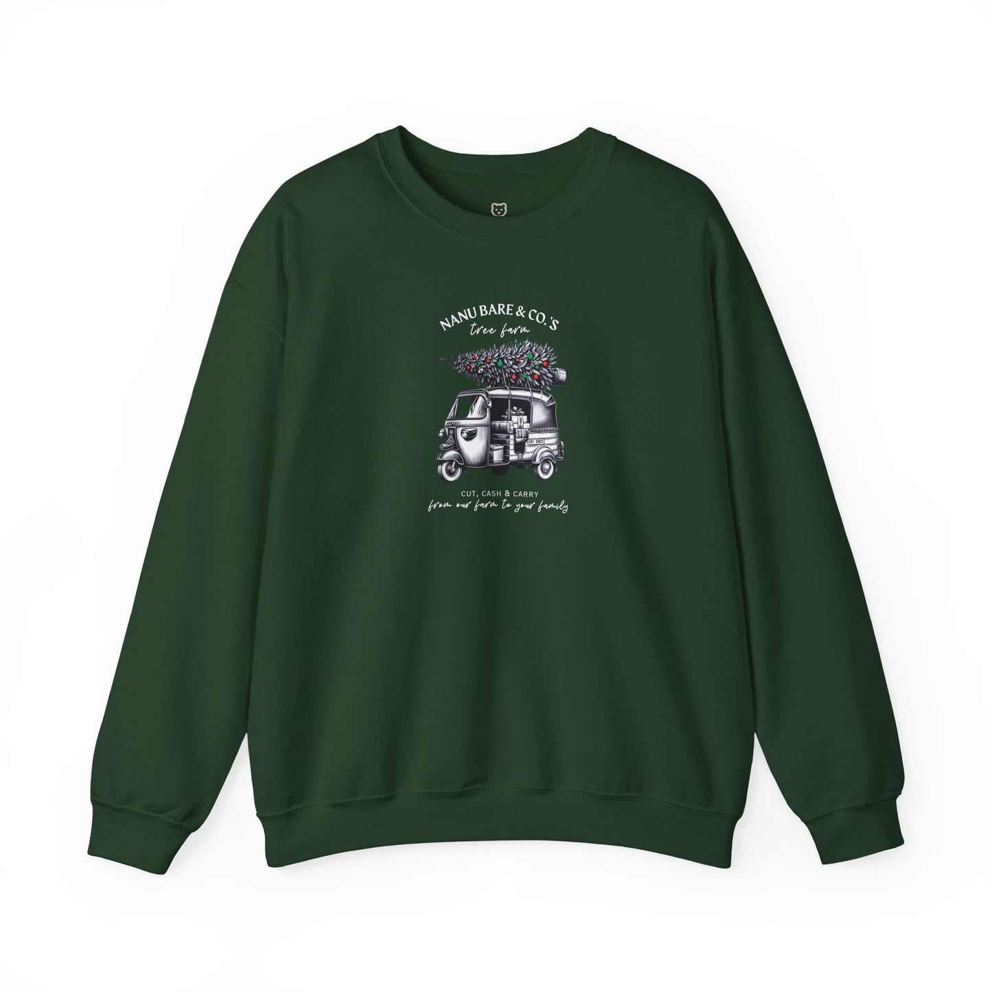 Rickshaw at the Tree Farm II | Adult Sweatshirt