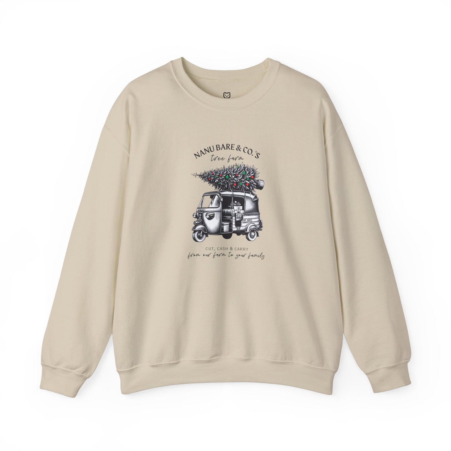 Rickshaw at the Tree Farm II | Adult Sweatshirt