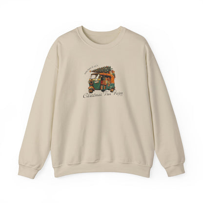 Rickshaw at the Tree Farm | Adult Sweatshirt