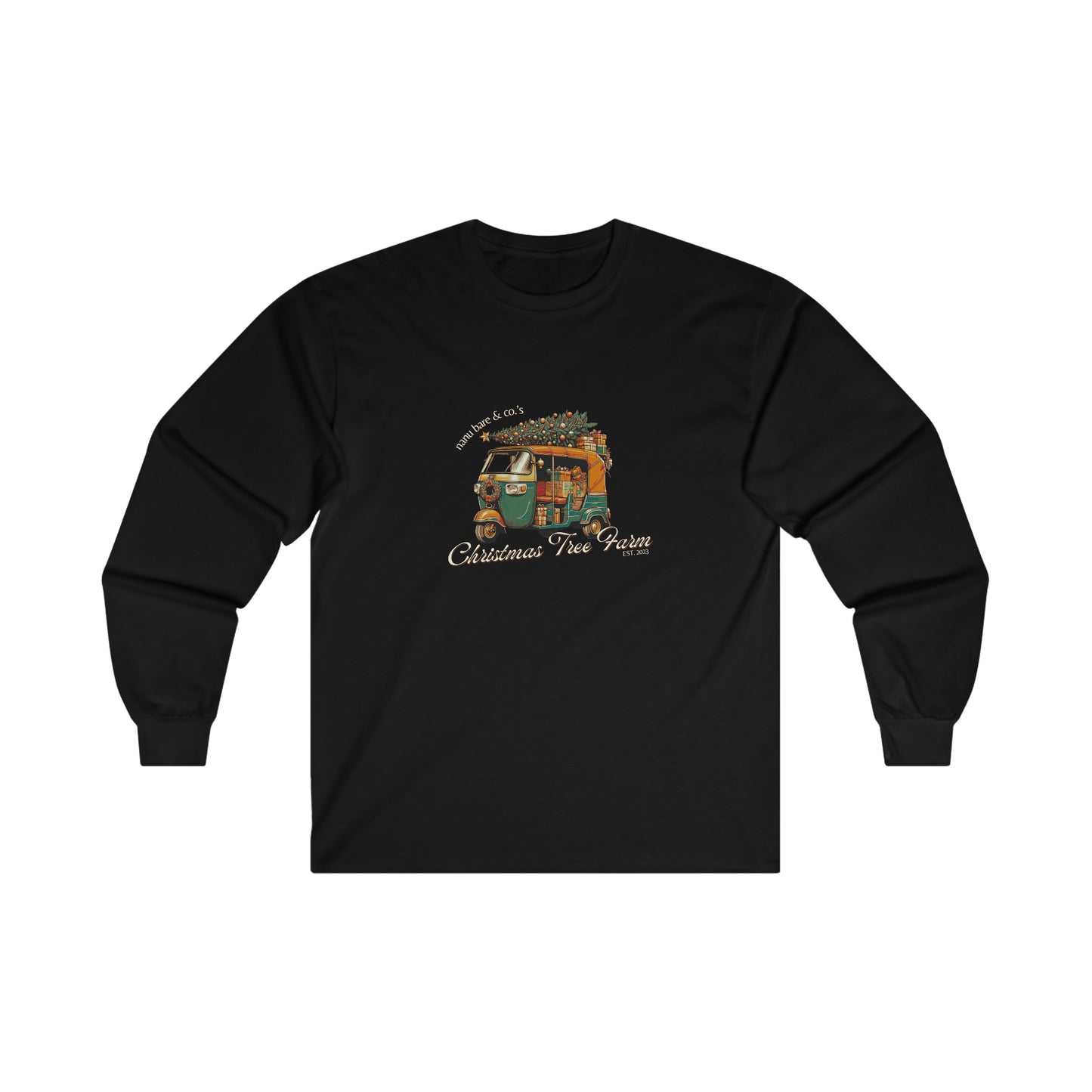 Rickshaw at the Tree Farm | Adult Long Sleeve