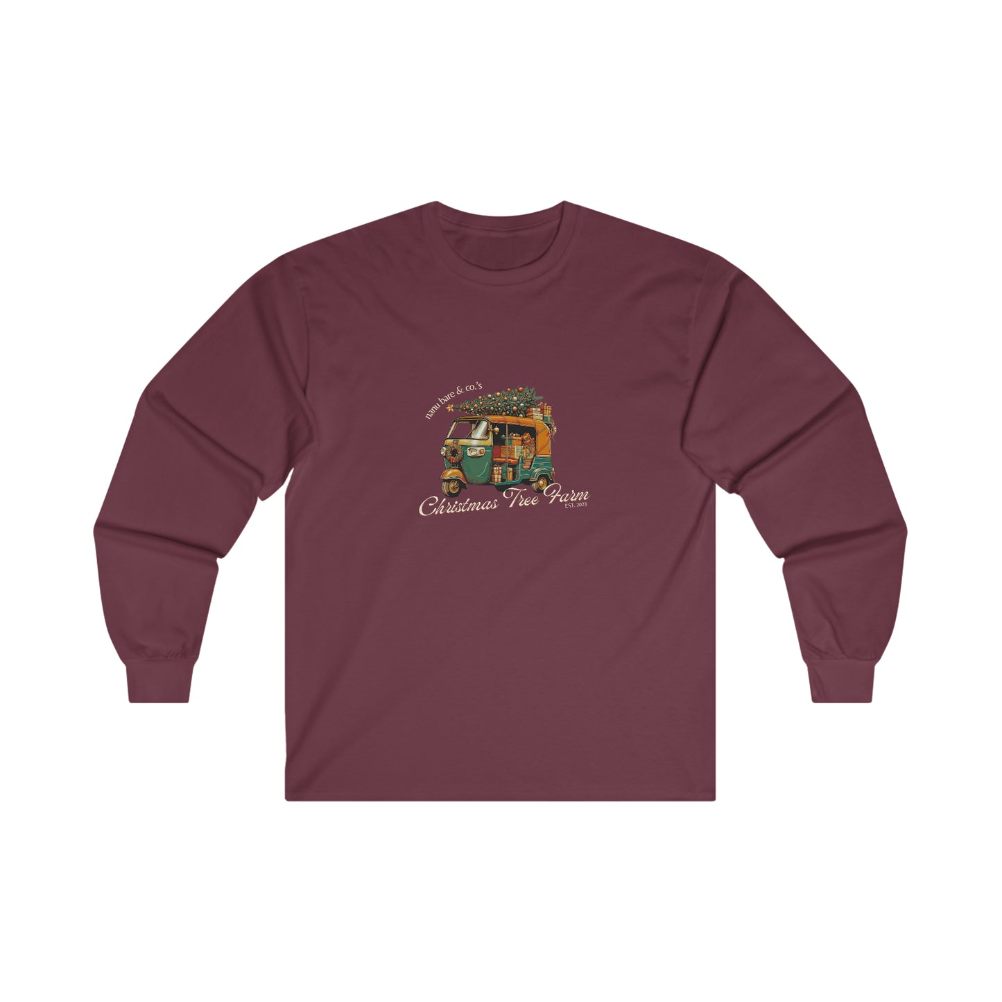 Rickshaw at the Tree Farm | Adult Long Sleeve