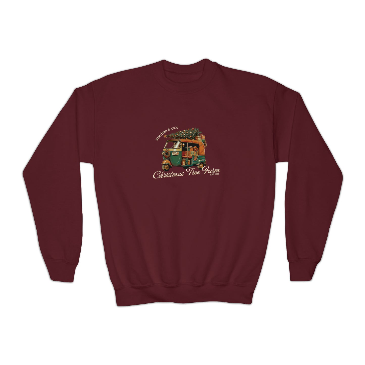 Rickshaw at the Tree Farm | Youth Sweatshirt