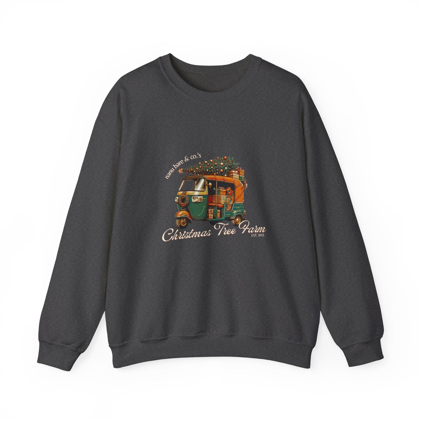 Rickshaw at the Tree Farm | Adult Sweatshirt