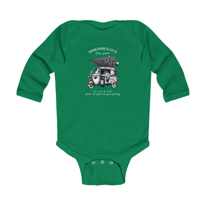 Rickshaw at the Tree Farm II | Long Sleeve Onesie