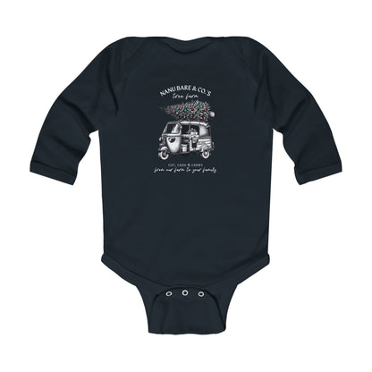 Rickshaw at the Tree Farm II | Long Sleeve Onesie