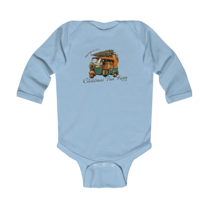 Rickshaw at the Tree Farm | Long Sleeve Onesie