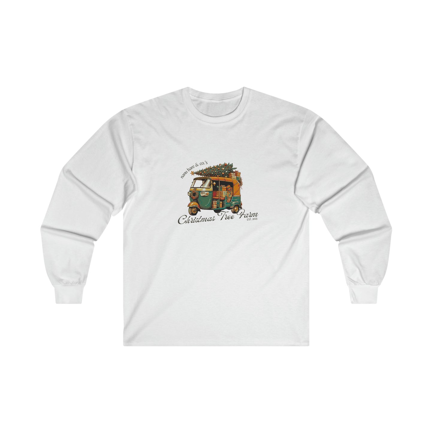 Rickshaw at the Tree Farm | Adult Long Sleeve