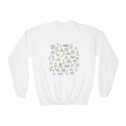 Diwali Diya | Youth Crewneck