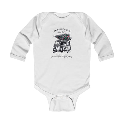 Rickshaw at the Tree Farm II | Long Sleeve Onesie