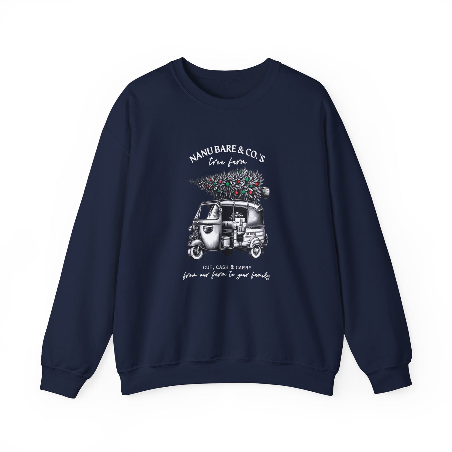 Rickshaw at the Tree Farm II | Adult Sweatshirt