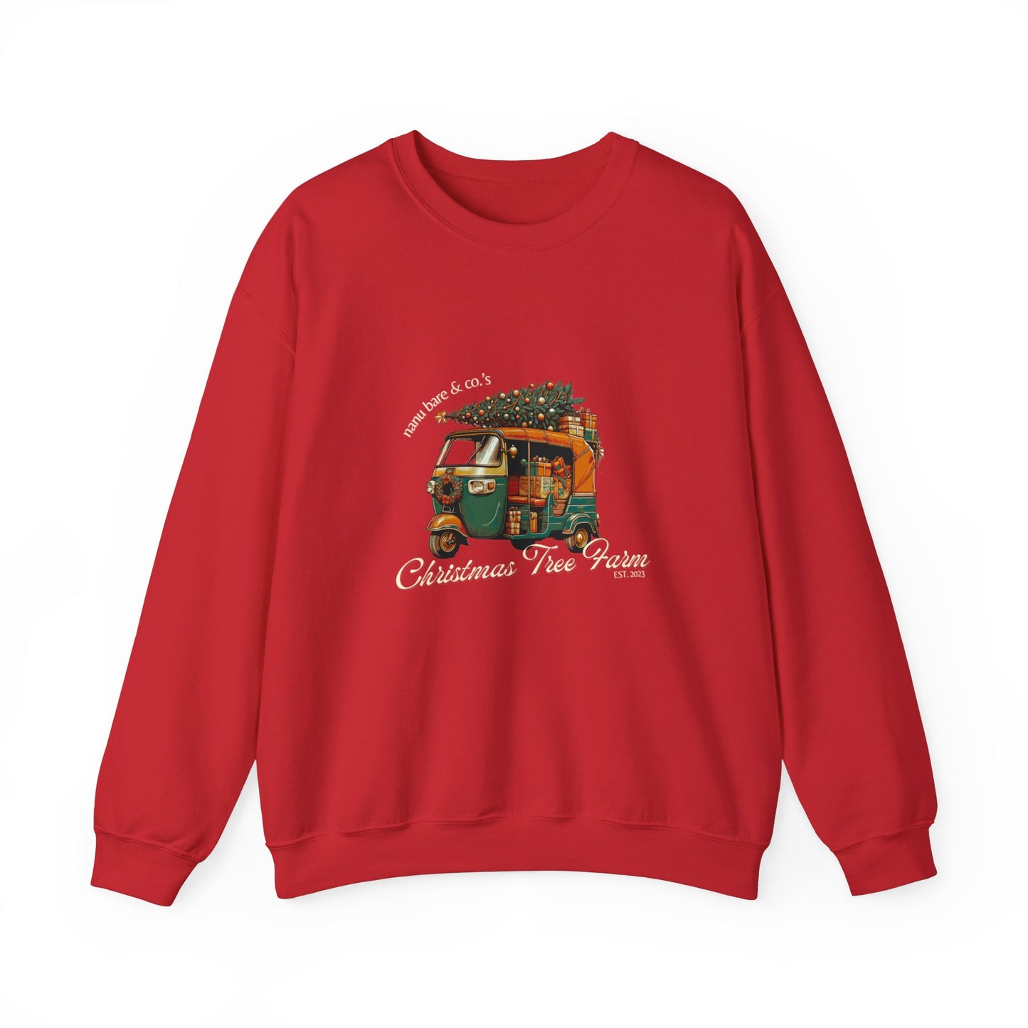 Rickshaw at the Tree Farm | Adult Sweatshirt