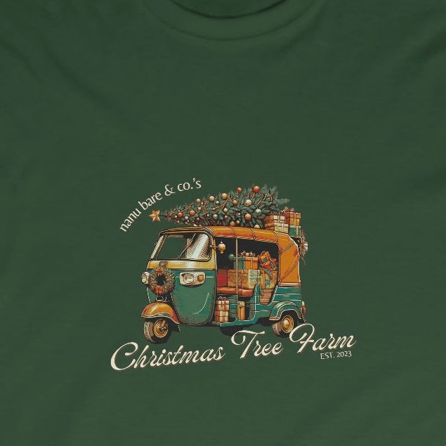 Rickshaw at the Tree Farm | Adult Long Sleeve